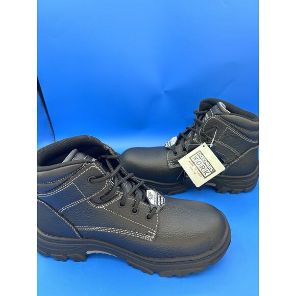 Skechers Mens Burgin- Tarlac Steel Toe Work Boots Size 9 New Without Box - Picture 5 of 6